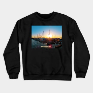 Washington DC Wharf District District of Columbia Sunsent Crewneck Sweatshirt